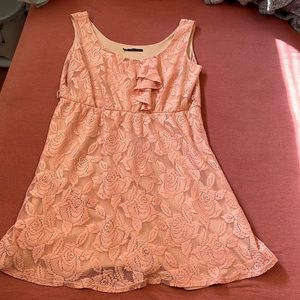 Peach colored tank top dress